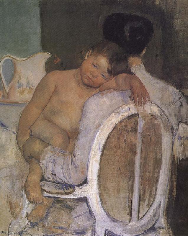 Mary Cassatt Mother holding the kid oil painting picture